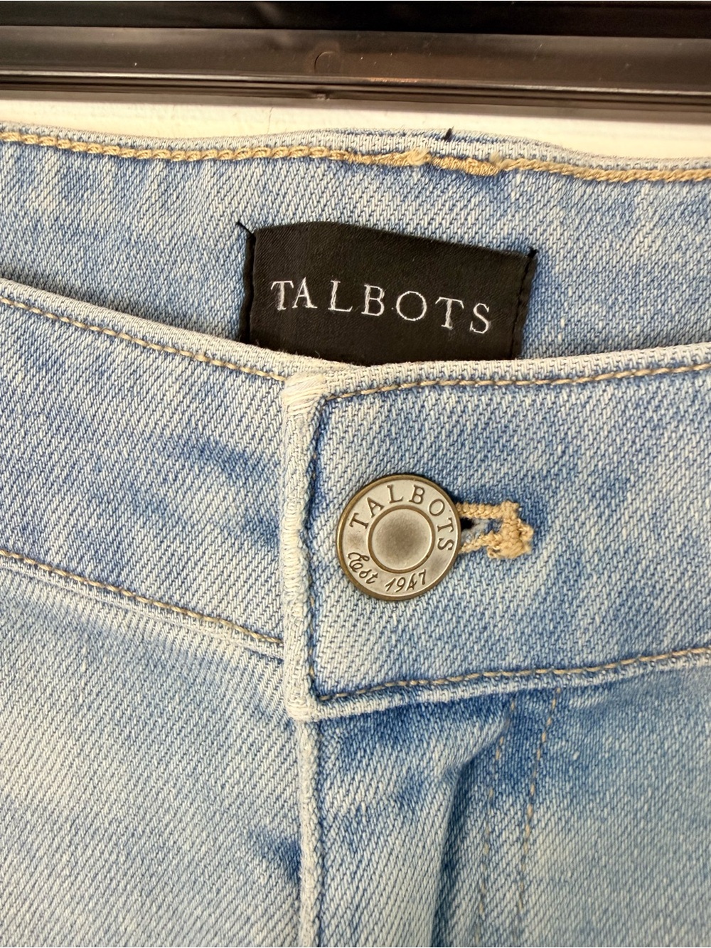 Talbots Relaxed Barrel Jean Denim Ankle Length High Waist Women's 14 Petite. NWT - Picture 6 of 14